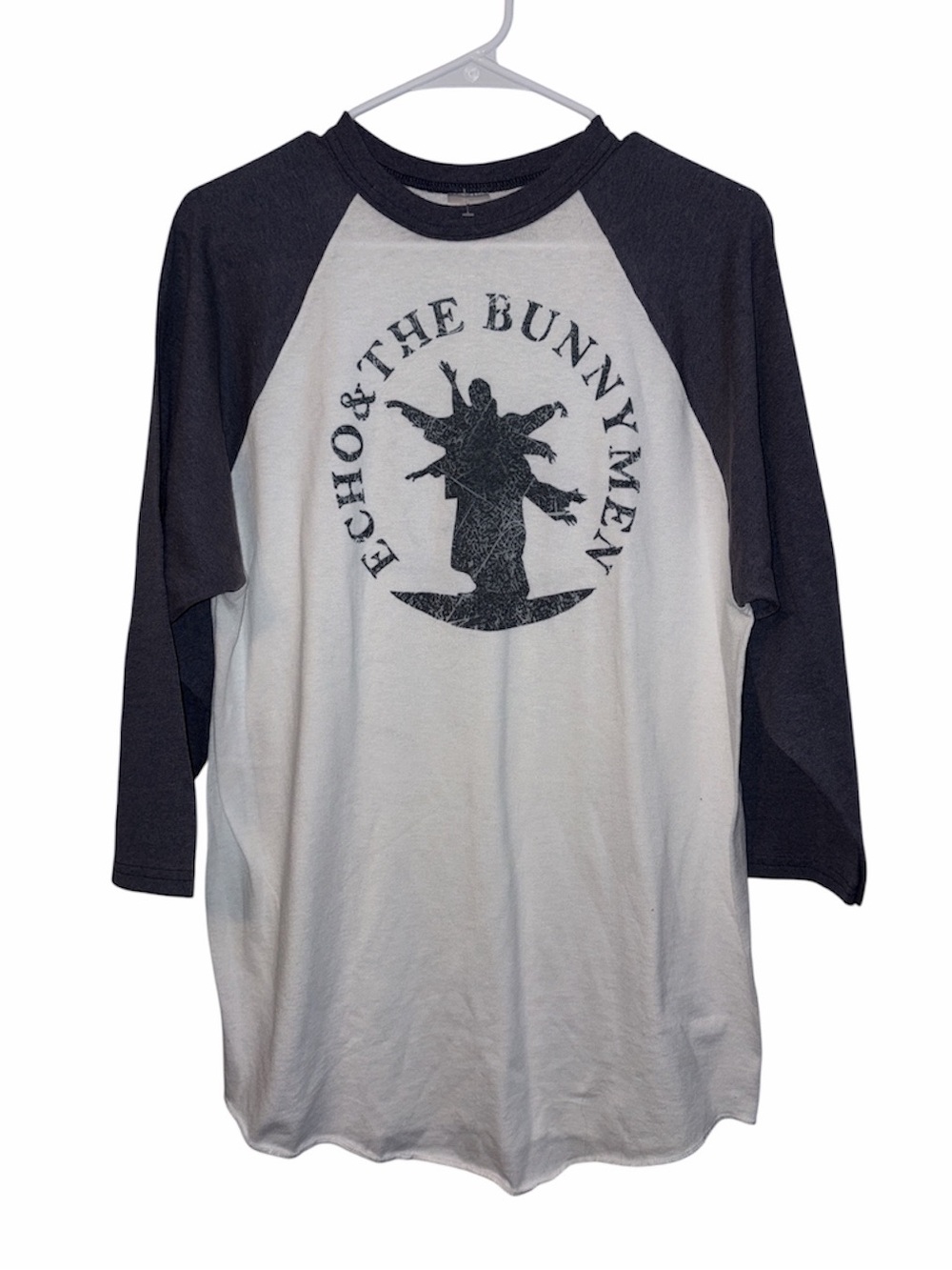Echo & The Bunnymen Raglan T-Shirt Size Large 80s Post-Punk